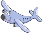 Купити дитячий картину Веселий літак на полотні - замовити №psh_22000572